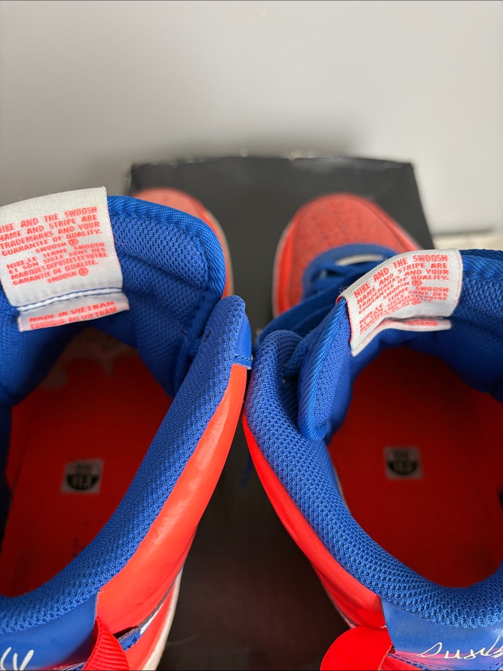 AIR FORCE 1 NY KNICKS COLOR ORANGE AND BLUE, SIZE 11.5 - Picture 12 of 12